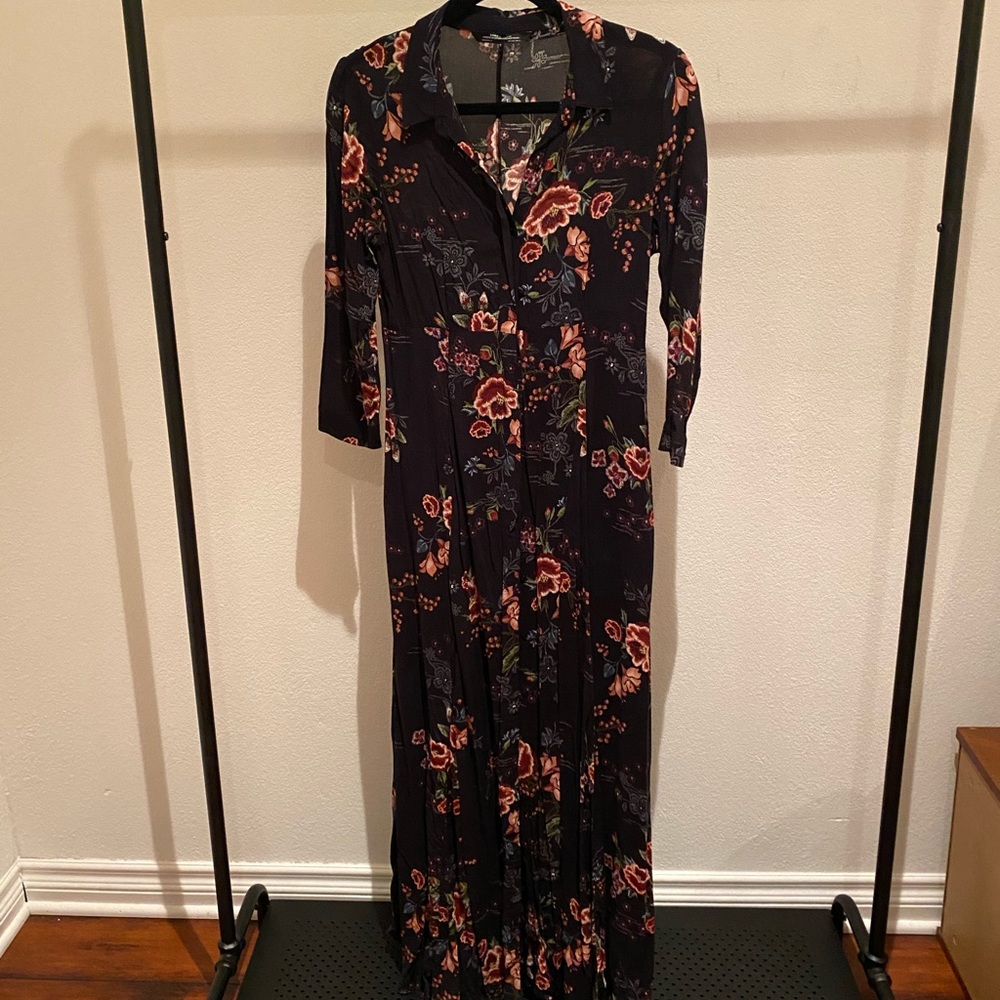 Zara floral long dress
